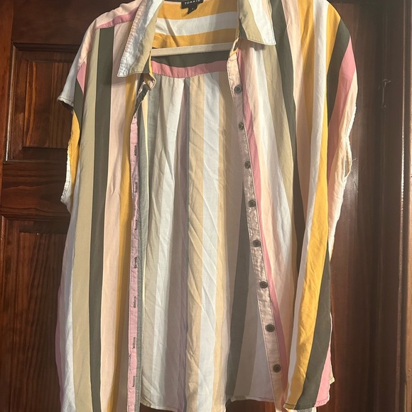 Striped Multicolor Shirt by Torrid - Picture 2 of 4